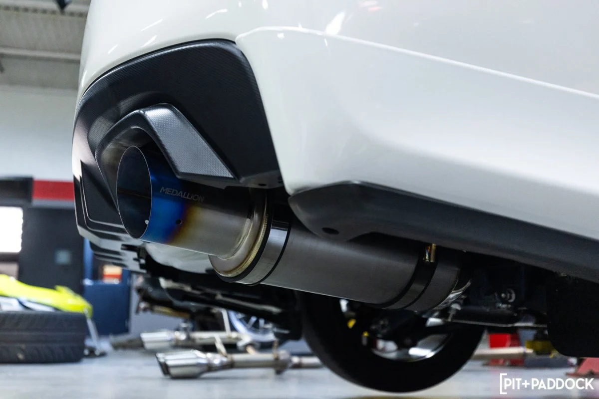 Revel x Tanabe Medallion Ultra Ti Single Exit Titanium Catback Exhaust 2011-2021 WRX Sedan / 2008-2021 STI Sedan - Image 12