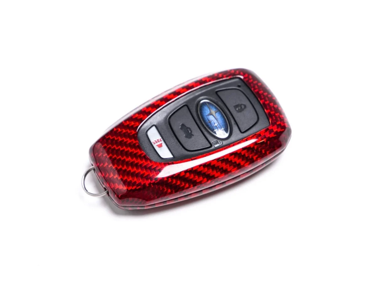 Rexpeed Gloss Carbon Fiber Key Fob Cover Red 2022-2026 BRZ / 2022-2026 GR86 - Image 2
