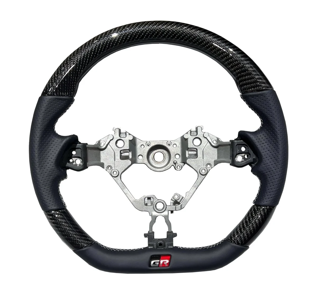 Rexpeed Gloss Carbon Fiber Steering Wheel Leather 2022-2026 BRZ / 2022-2026 GR86