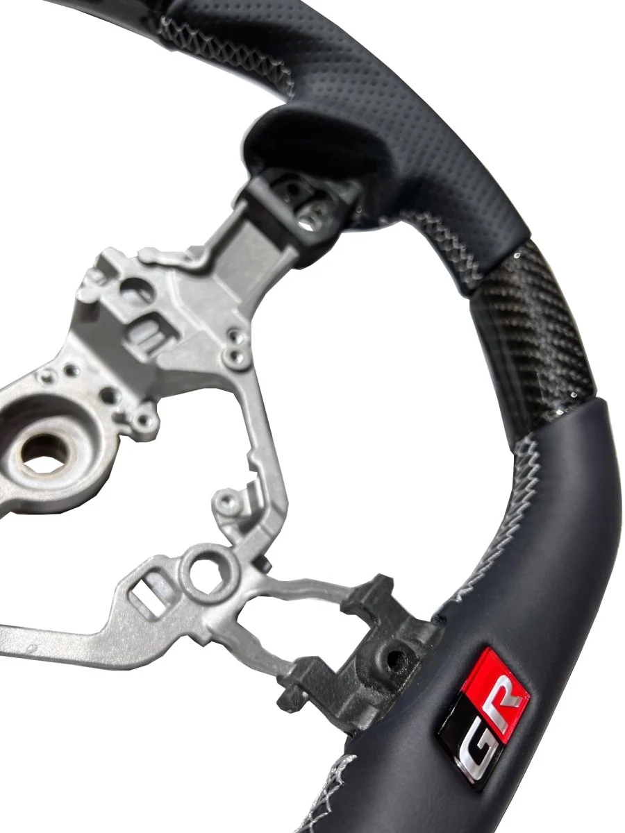 Rexpeed Gloss Carbon Fiber Steering Wheel Leather 2022-2026 BRZ / 2022-2026 GR86 - Image 2