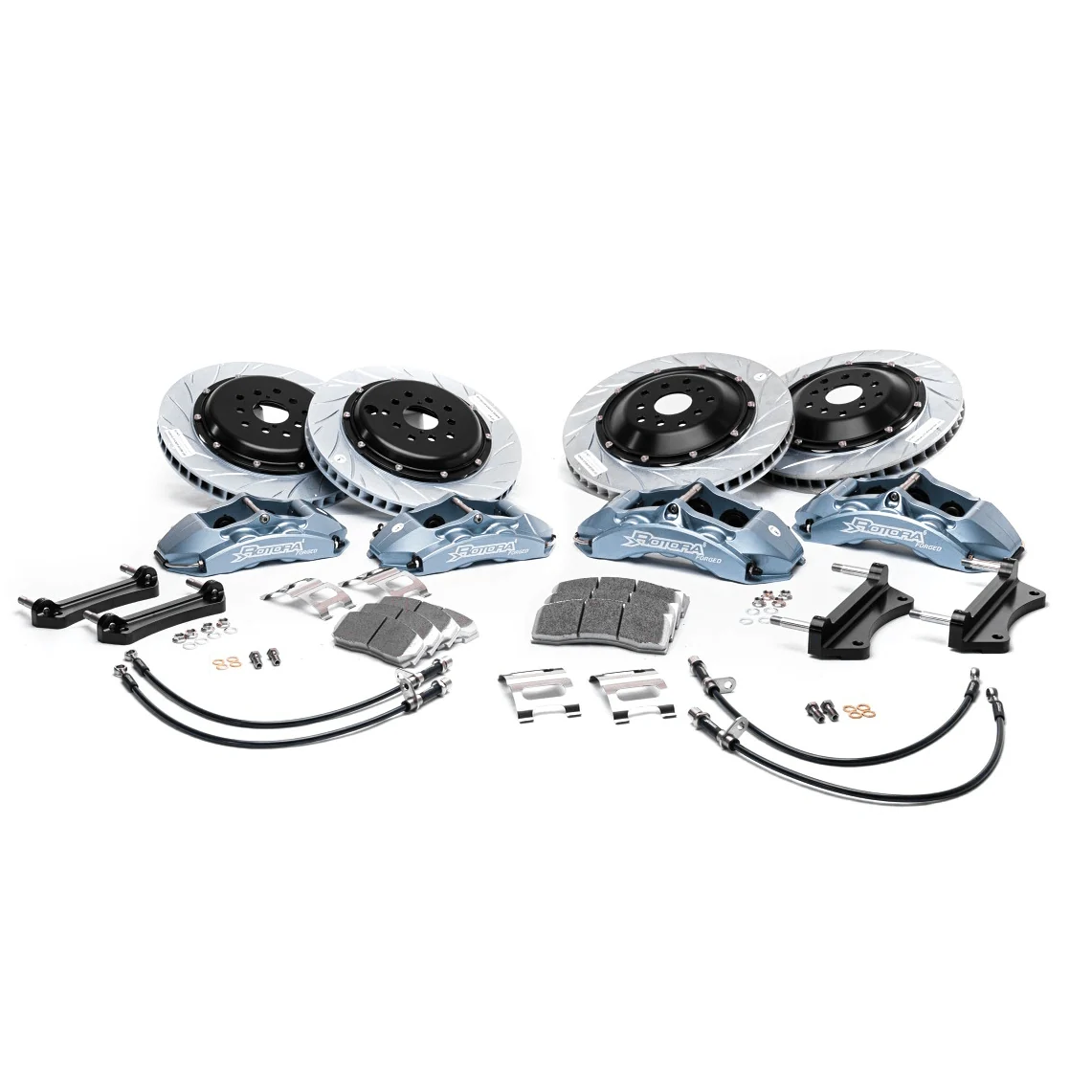 Rotora Big Brake Kit 6/4 Piston Calipers w/ Slotted Rotors 2008-2021 STI - Image 7