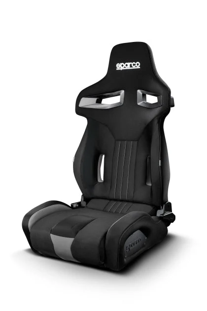 Sparco R333 Reclining Bucket Seat Black w/ Grey Accents
