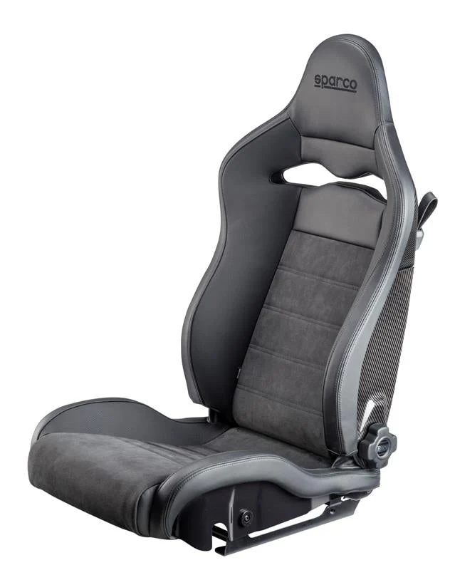 Sparco SPX Carbon Fiber Seat Leather / Alacantara Black Left Side