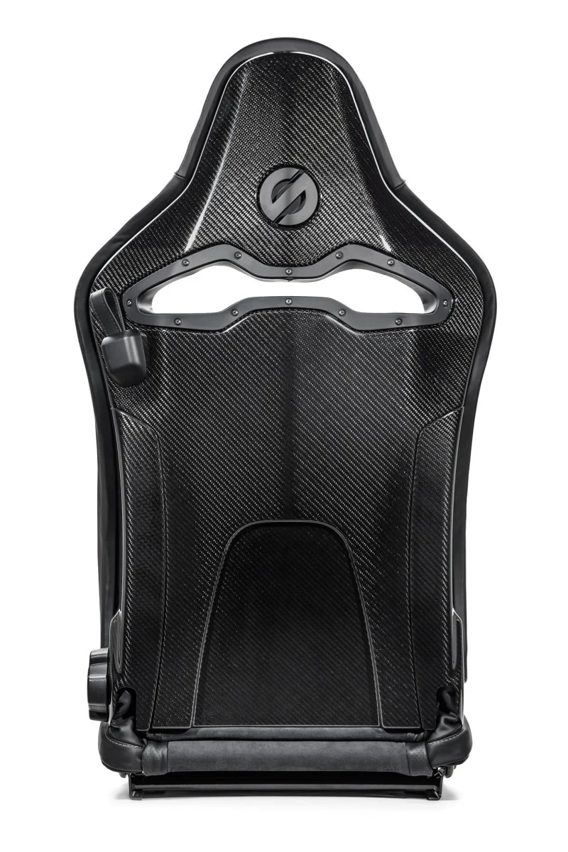 Sparco SPX Special Edition Reclining Bucket Seat Black/Red Stitching/Gloss Carbon Shell/Right Side - Image 2