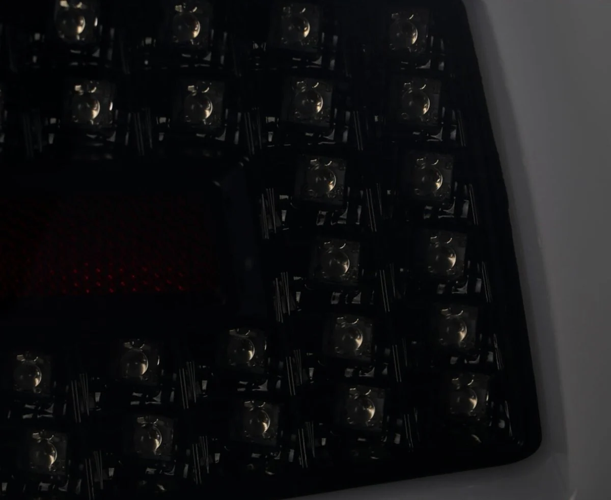 Spec-D Optic Style Sequential LED Tail Lights Gloss Black Housing w/ Smoke Lens and White Bar 2008-2014 WRX Sedan / 2011-2014 STI Sedan - Image 8