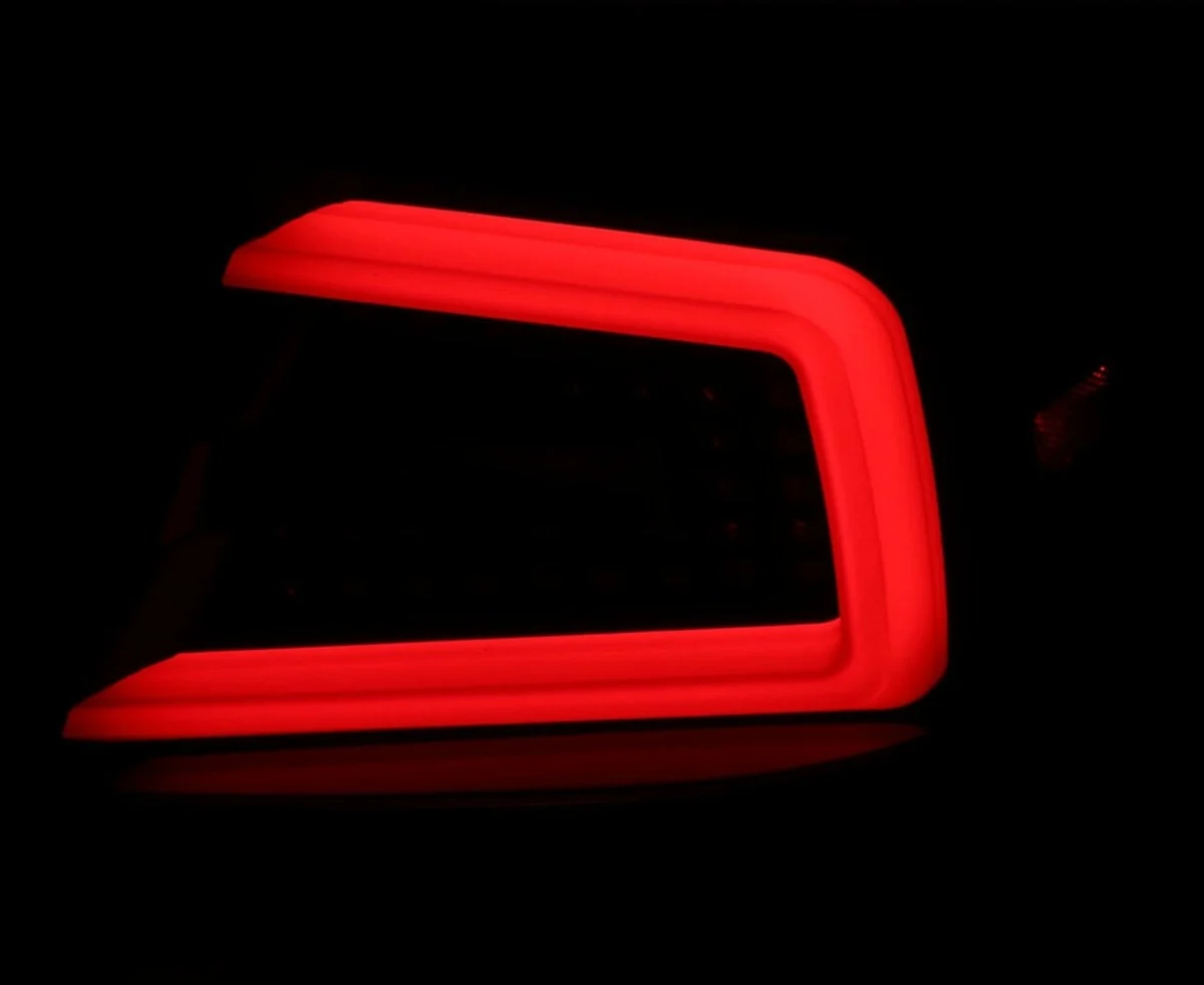Spec-D Optic Style Sequential LED Tail Lights Gloss Black Housing w/ Clear Lens and Red Bar 2008-2014 WRX Sedan / 2011-2014 STI Sedan - Image 7