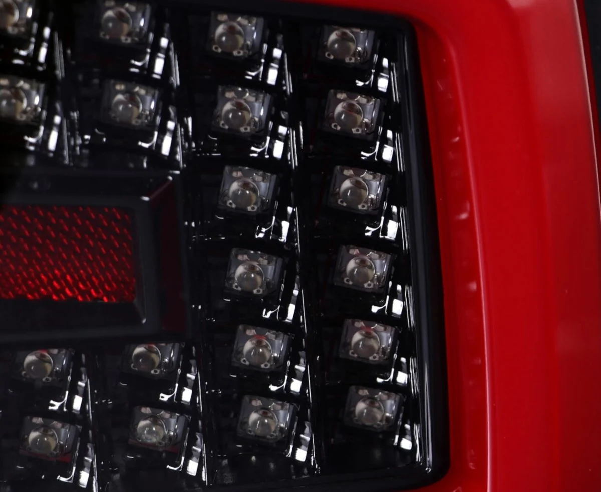 Spec-D Optic Style Sequential LED Tail Lights Gloss Black Housing w/ Clear Lens and Red Bar 2008-2014 WRX Sedan / 2011-2014 STI Sedan - Image 9