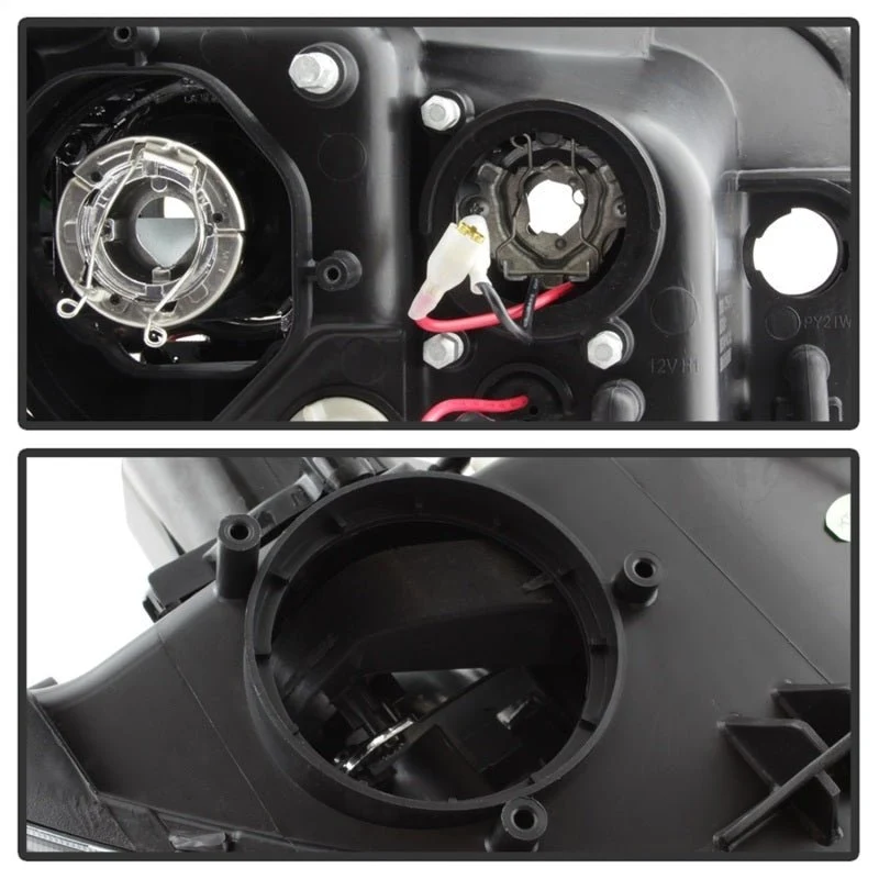 Spyder Black Projector Headlights w/ Light Bar 2008-2014 WRX Xenon / HID Model Only - Image 6