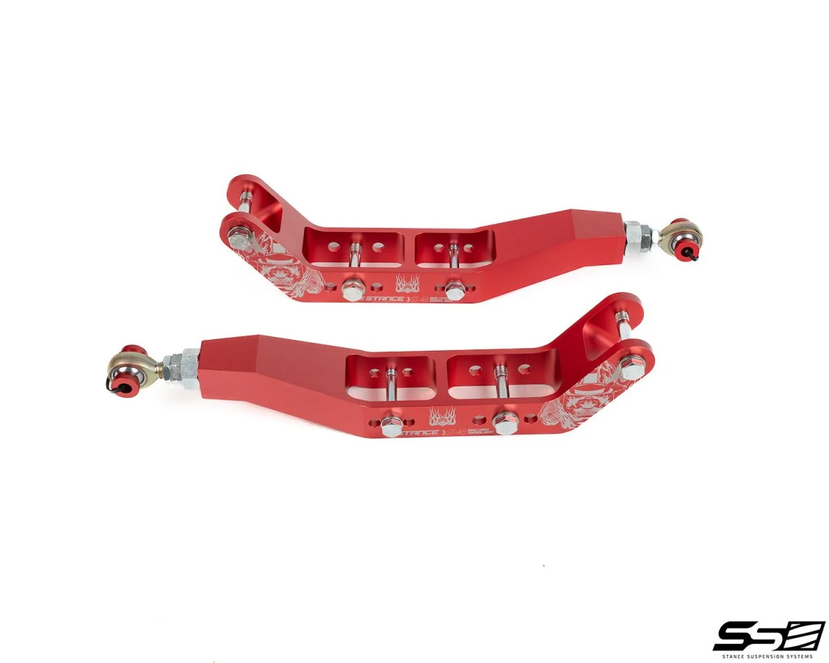 STANCE Suspension Rear Lower Control Arms V2.0 60mm Drop Red 2015-2026 WRX / 2015-2021 STI / 2013-2026 BRZ/ 2022-2026 GR86 / 2013-2016 FR-S/ 2017-2020 GT86