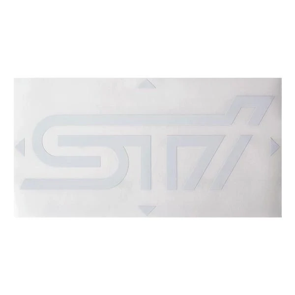 Subaru JDM STI Decal Type D White
