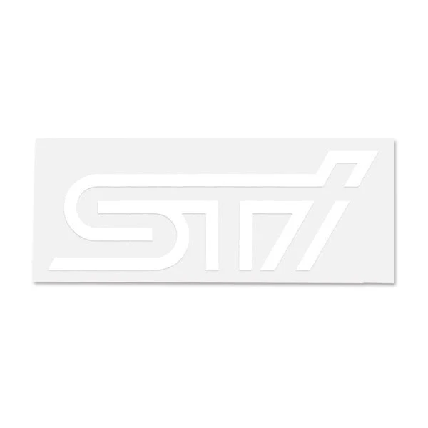 Subaru JDM STI Sticker Type A White - Image 3