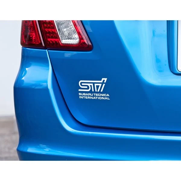 Subaru JDM STI Sticker Type B White - Image 2