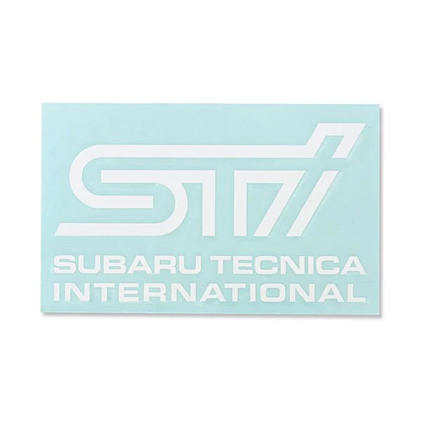 Subaru JDM STI Sticker Type B White - Image 3