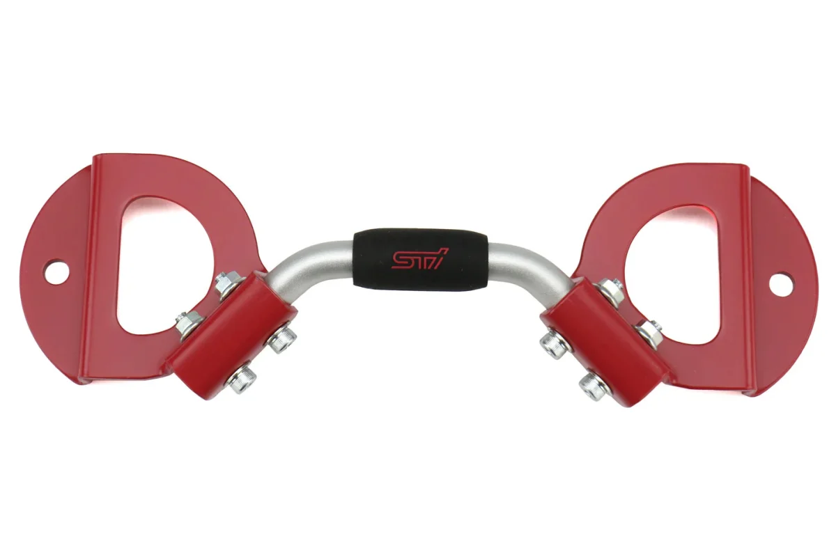Subaru JDM Battery Tie Down Cherry Red 2008-2021 WRX / 2008-2021 STI / 2013-2021 BRZ - Image 2