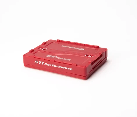 Subaru JDM Mini Folding Container Small Cherry Red - Image 3