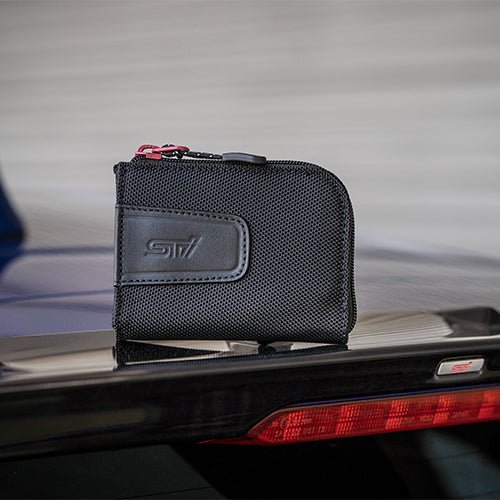 Subaru JDM STI Compact Wallet Black - Image 2