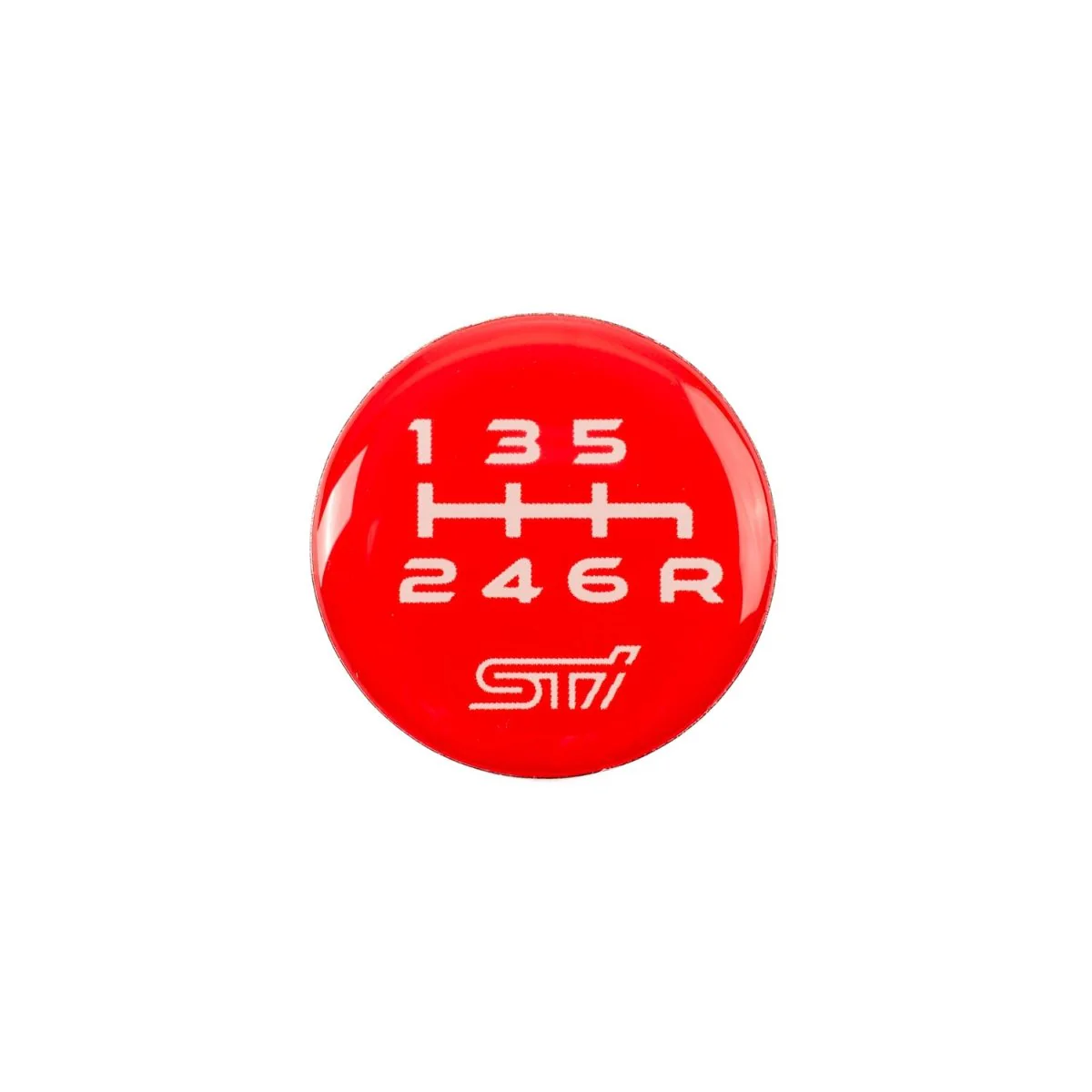 Subaru JDM STI Shift Pattern Emblem - 6MT Lower Right Reverse