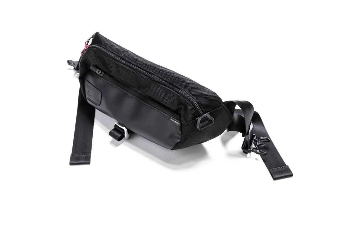 Subaru JDM STI Waist Bag Black - Image 5