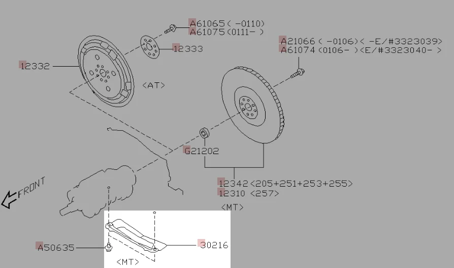 Subaru OEM Flywheel Cover 2006-2021 STI / 2007-2009 Legacy GT Spec. B - Image 2