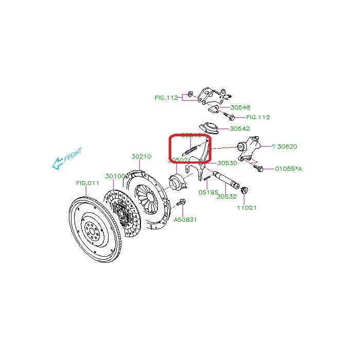 Subaru OEM Clutch Release Arm Spring 2015-2021 WRX / 2004-2021 STI / 2007-2009 Legacy GT Spec. B - Image 2