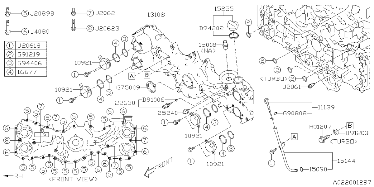 Subaru OEM Timing Cover 2022-2026 WRX / 2020-2025 Outback w/ 2.4L Engine / 2019-2025 Ascent - Image 2