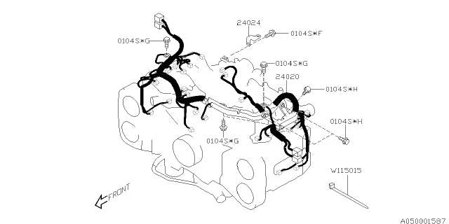 Subaru OEM Wiring Engine Harness 2006 STI - Image 2