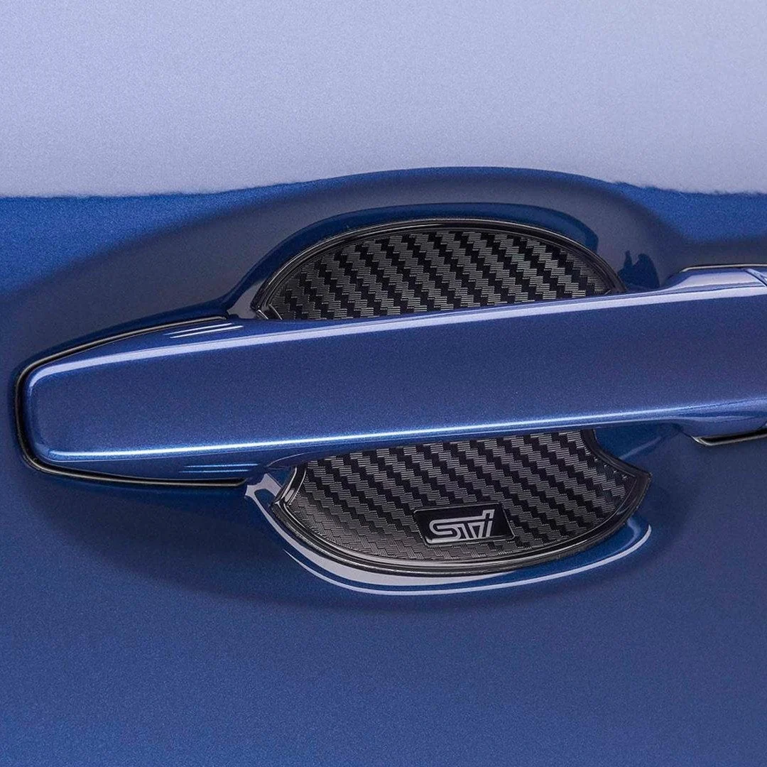Subaru OEM STI Carbon Fiber Look Door Handle Cup Protector 2015-2021 WRX / 2015-2021 STI / 2024-2025 Outback Wilderness - Image 4