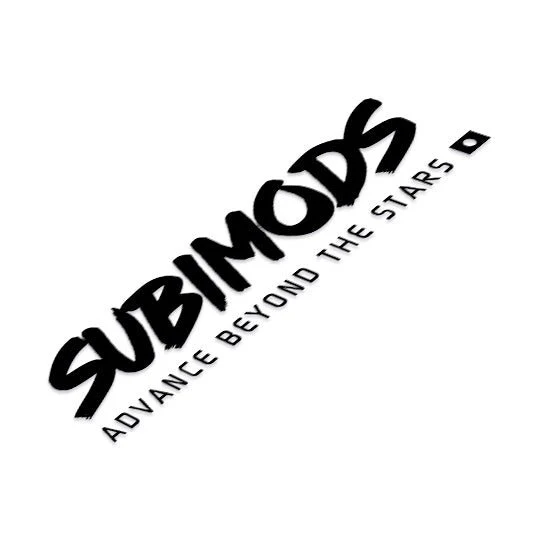 Subimods Official "GD Trunk Style" Transfer Style Sticker Black - Image 2