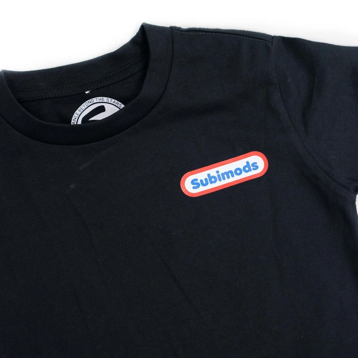 Subimods Official "My First Engine" Kids Short Sleeve Shirt Black - Image 3