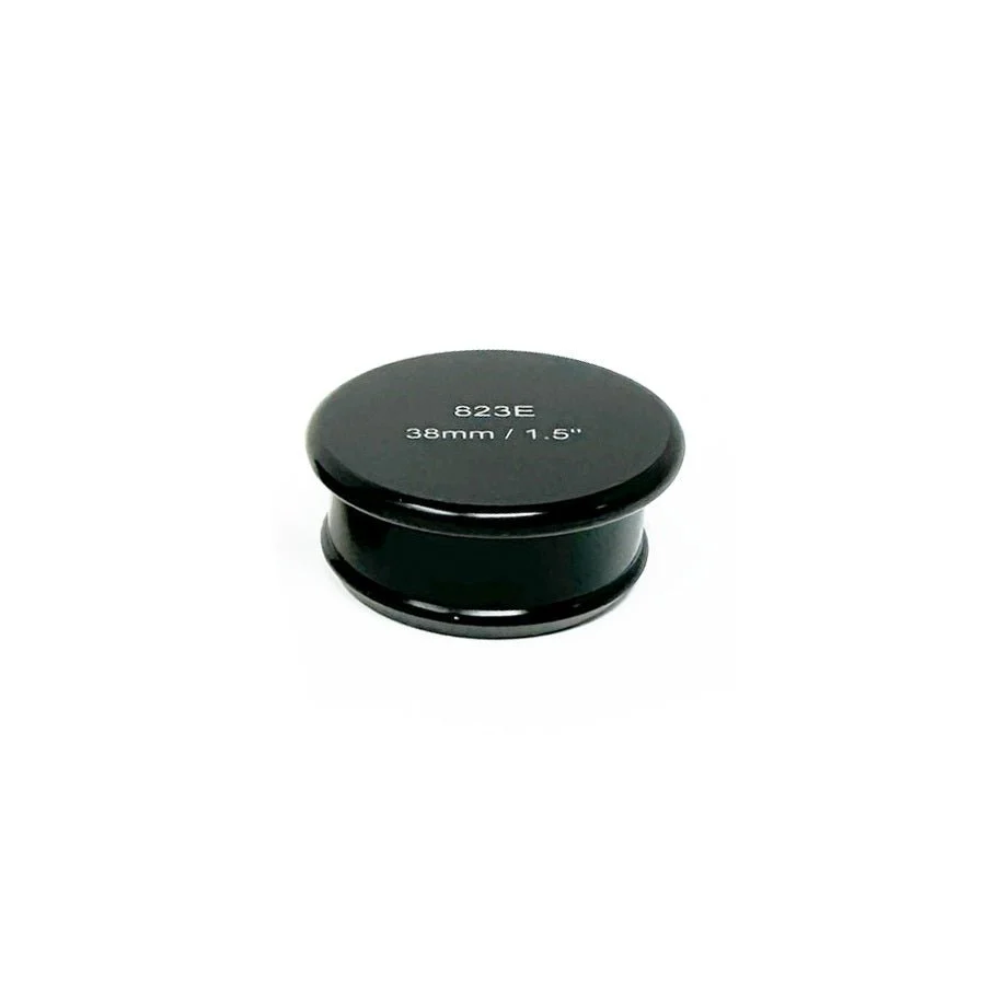 Torque Solution Billet Aluminum Hose Blanking Plug Black 1.5 Inch