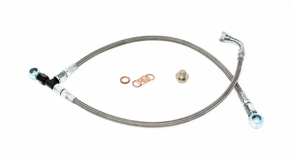 Torque Solution Turbo Oil Feed Line Kit For Use w/ Garrett GT Series Turbos 06-14 WRX / 04-21 STI