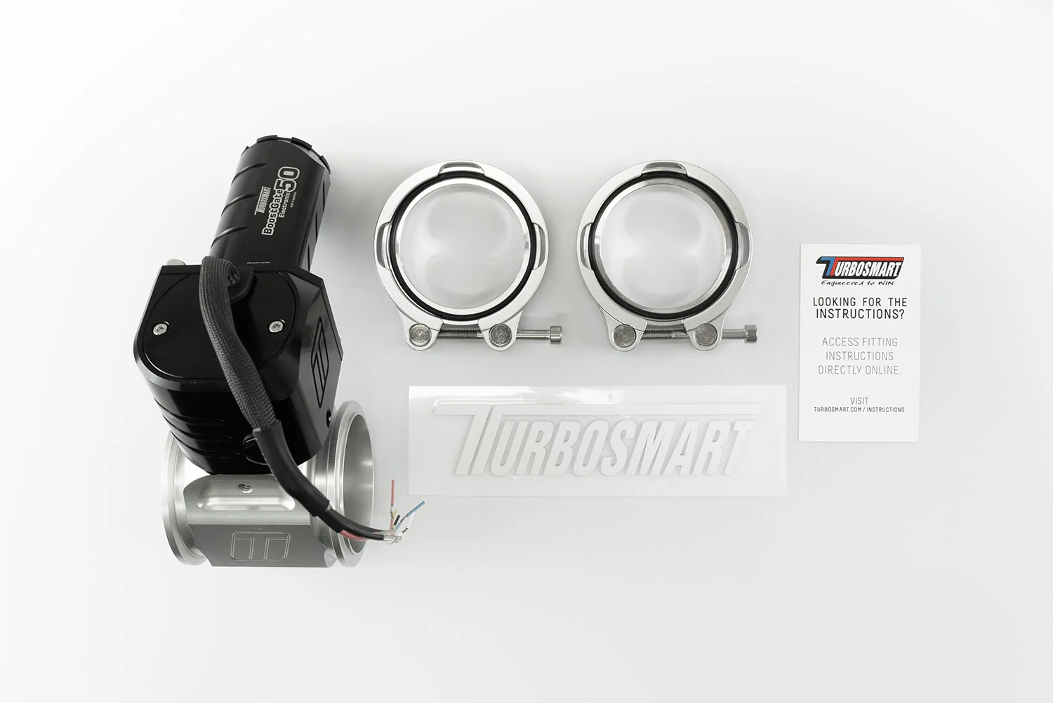 Turbosmart EBG50 Electronic BoostGate Charge Air Valve 50mm External Wastegate Black - Image 2