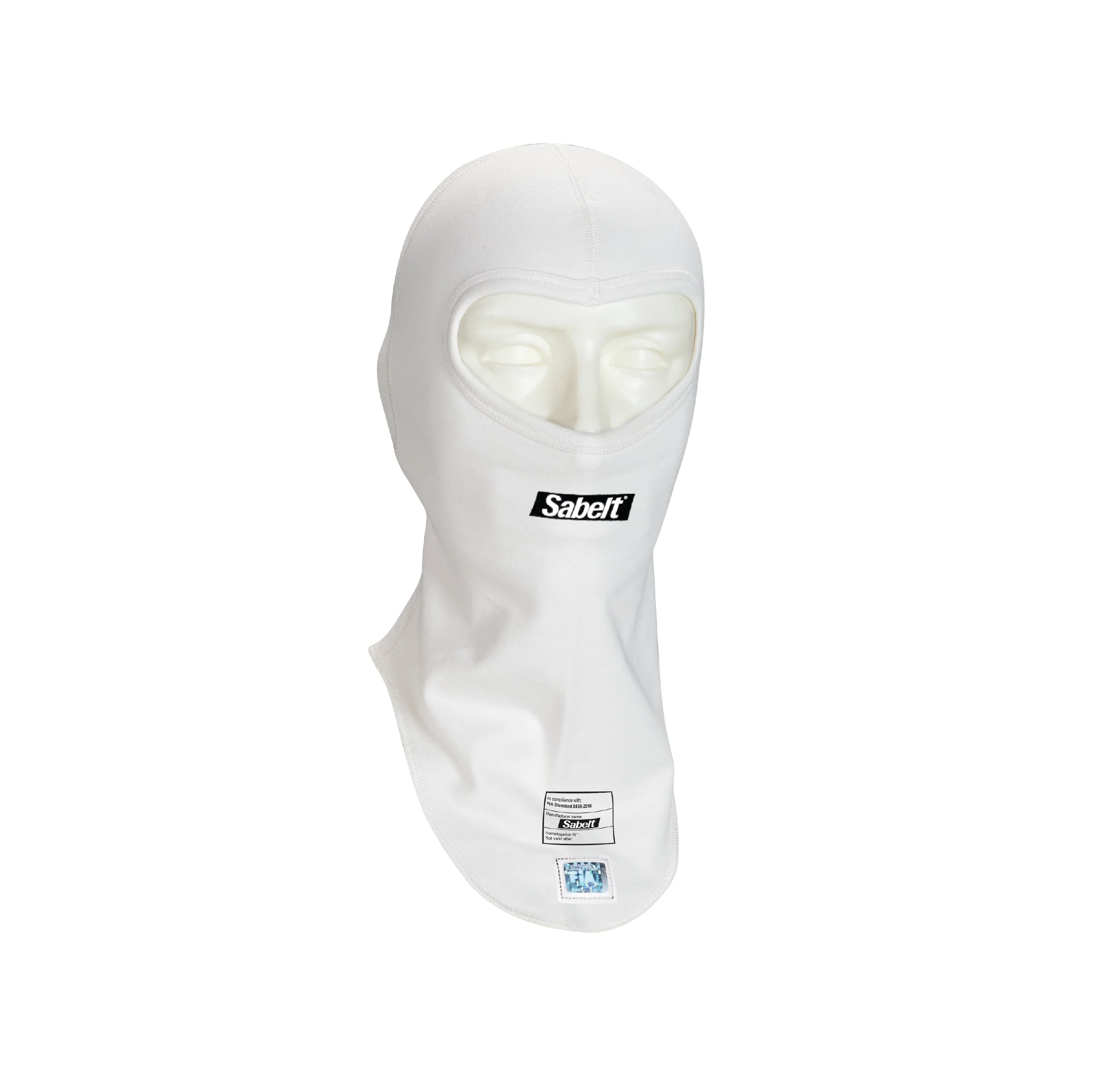Sabelt UI-200 Racing Balaclava - Black / White