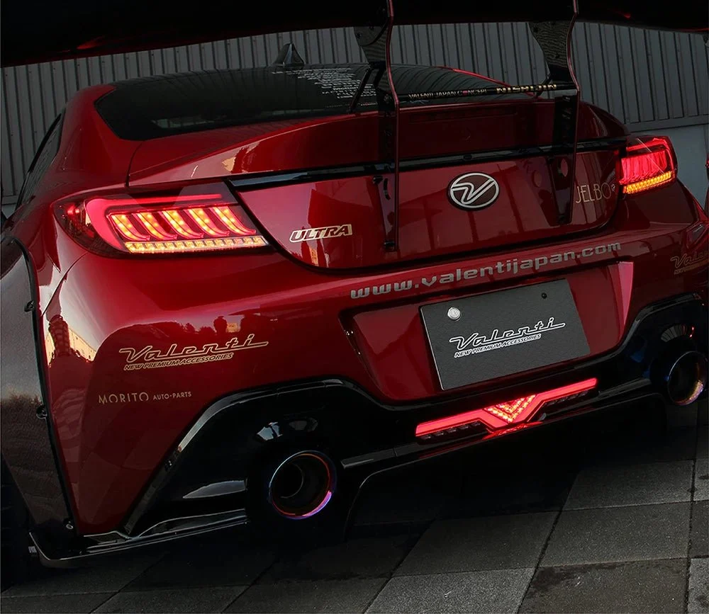 Valenti Jewel LED Rear Fog Lamp REVO Red Lens w/ Gloss Black Base 2022-2026 BRZ / 2022-2026 GR86 - Image 2