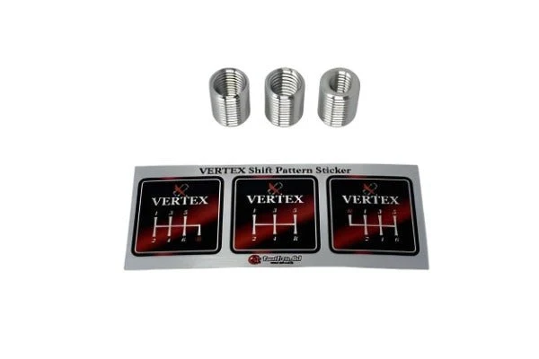 VERTEX Monochrome Shift Knob White w/ Gold Logo Most Subaru Models - Image 2