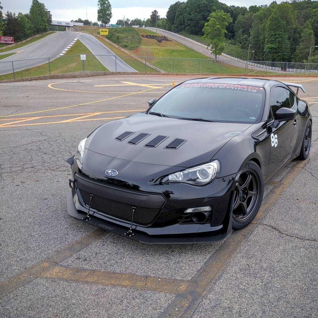 Verus Engineering Front Splitter Endplates Matte Clear 13-21 BRZ / 13-16 FRS / 17-21 GT86 - Image 4
