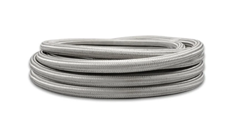 Vibrant Performance Braided Rubber Lined Flex Hose Stainless Steel -8AN - Image 2