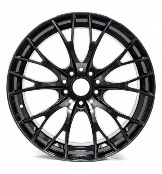 WedsSport SA-20R Weds Black Clear 18x9.5 5x114.3 +38mm Offset 2015-2026 WRX / 2011-2021 STI