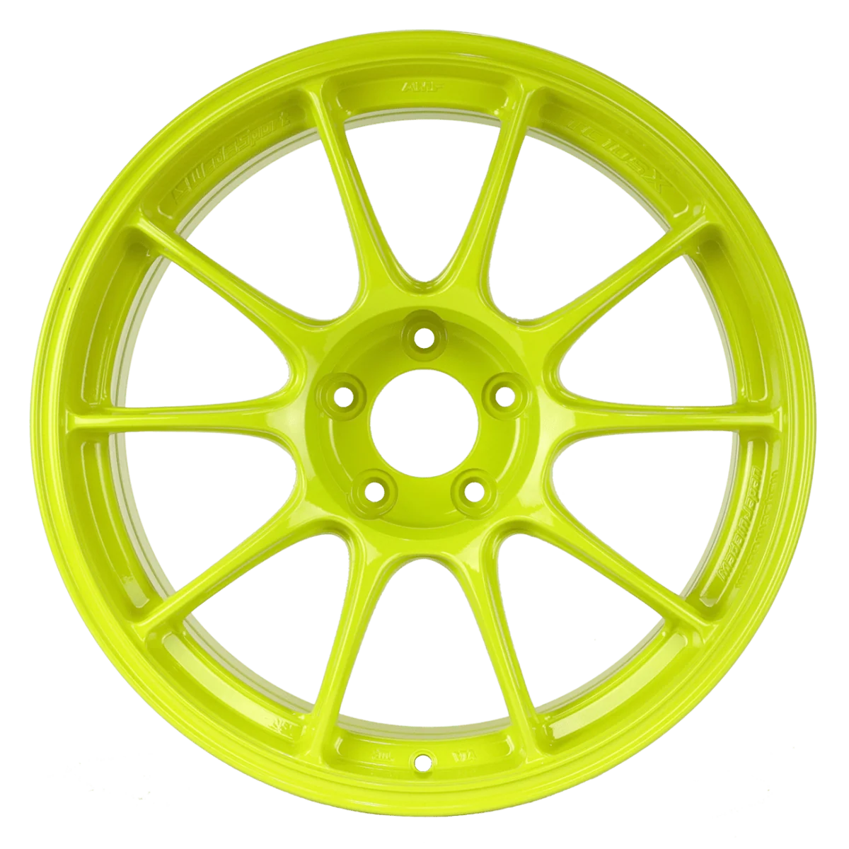 WedsSport TC-105X AMF GT Yellow 18x9.5 5x114.3 +35mm Offset 2015-2026 WRX / 2011-2021 STI
