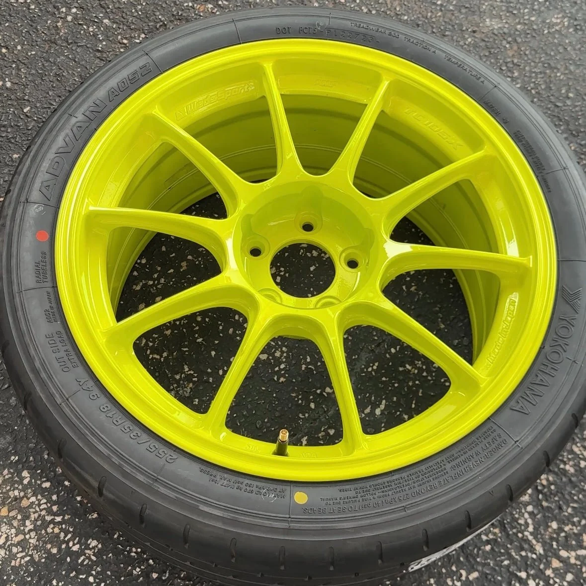 WedsSport TC-105X AMF GT Yellow 18x9.5 5x114.3 +35mm Offset 2015-2026 WRX / 2011-2021 STI - Image 7