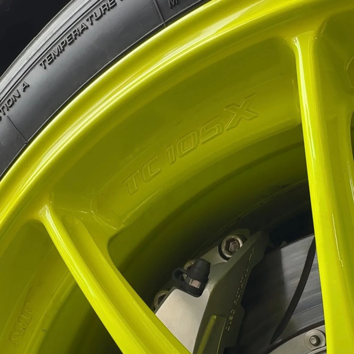 WedsSport TC-105X AMF GT Yellow 18x9.5 5x114.3 +35mm Offset 2015-2026 WRX / 2011-2021 STI - Image 9
