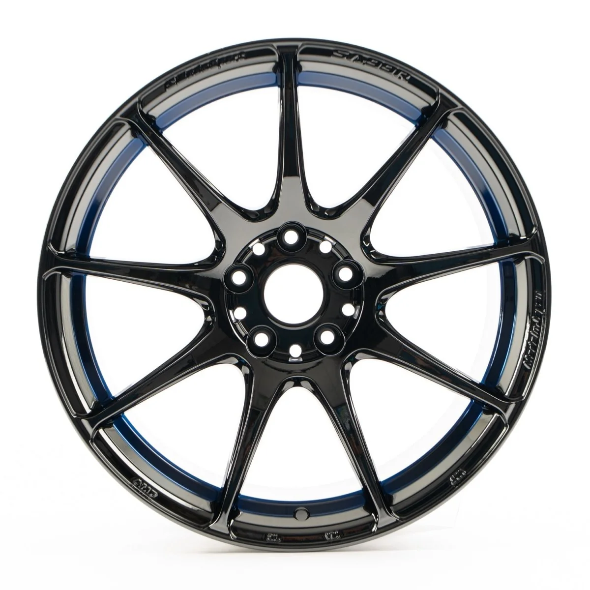 WedsSport SA-99R Blue Light Chrome II 18x9.5 5x114.3 +38mm Offset 2015-2026 WRX / 2011-2021 STI