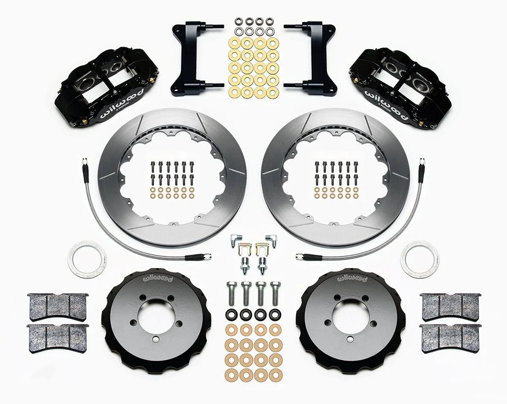 Wilwood 6R Slotted Big Brake Kit Front Black 13-24 BRZ / 13-16 FRS / 17-21 86 / 22-24 GR86 - Image 2