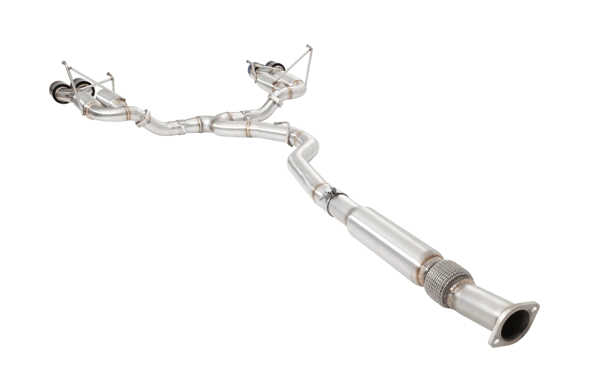 XForce Race Style Stainless Steel Catback Exhaust w/ Burnt Blue Tips 2011-2021 WRX Sedan / 2011-2021 STI Sedan - Image 5