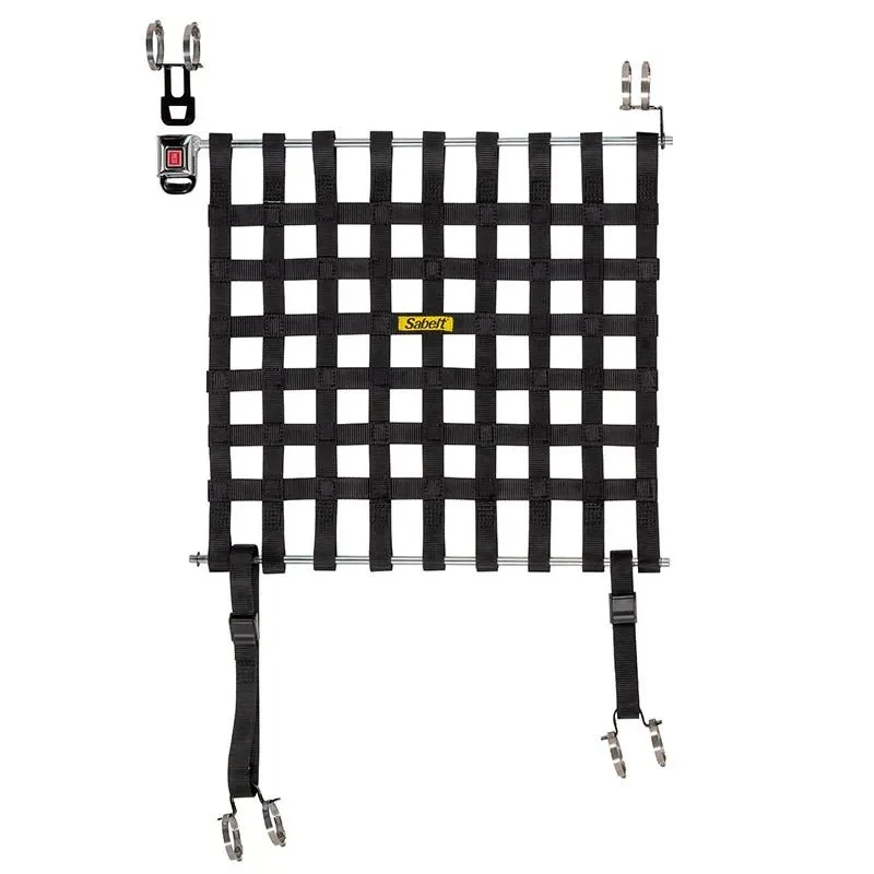 Sabelt Professional Window Net Quick Release w/ Roll Cage Clamps