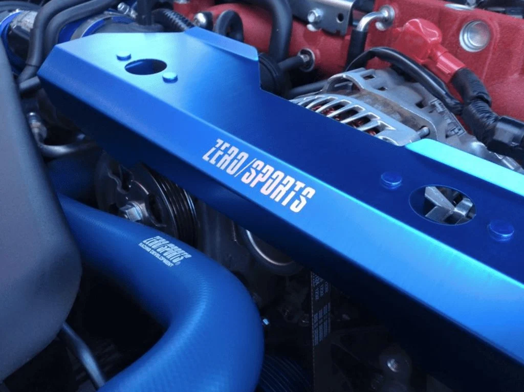 ZERO/SPORTS Belt Protector Blue 2008-2014 WRX / 2008-2021 STI - Image 2